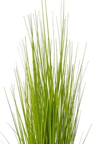 Umelá tráva v krémovom kvetináči PASTO, výška 120 cm, zelená