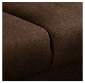 Tmavohnedá rohová pohovka (pravý roh) Beata - Ropez