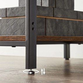 PC stôl s úložným priestorom, 2-úrovňovou ľavou alebo pravou policou