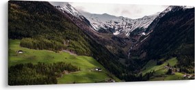 Obraz - Údolie pod horami (120x50 cm)