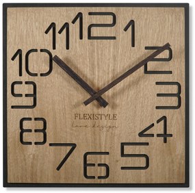 Dekorstudio Moderné drevené hodiny EKO Digits dubové - 50cm