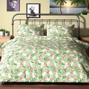 Flanelové obliečky Homa BRES GREEN 140x200 cm