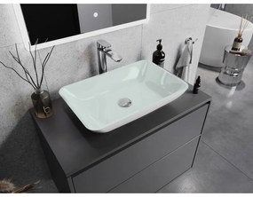 Mexen Megan, sklenené umývadlo na dosku 56 x 36 x 11 cm, biela, 24135630