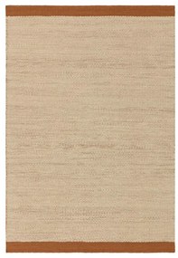 Krémový/terakotový ručne tkaný vlnený koberec 200x290 cm Lima Rust – Asiatic Carpets