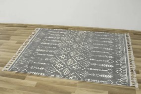 Koberec Karof 2619A jasno sivý / bielý