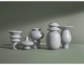 Modro-sivá keramická váza Kähler Design Kontur, výška 29 cm
