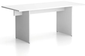 Stôl single SOLID, 1800 x 800 x 743 mm, biela