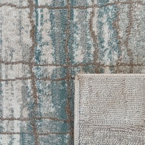 DY Moderný sivo-hnedý koberec s linkami Roxanne 06 Rozmer: 80x150 cm