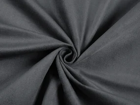 Biante Okrúhly obrus/imitácia brúsenej kože Alcantara ALC-016 Antracitovo sivý Ø 40 cm