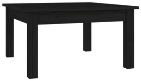 vidaXL Konferenčný stolík čierny 55x55x30 cm borovicový masív