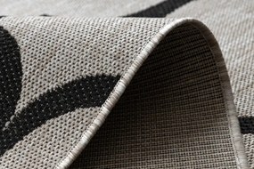 Koberec SIZAL FLOORLUX 20608 strieborný / čierny