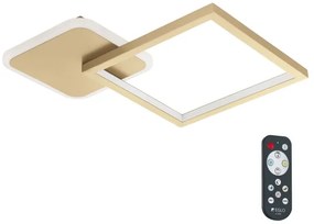 Eglo 900424 - LED Stmievateľné stropné svietidlo GAFARES LED/15W/230V zlatá + DO