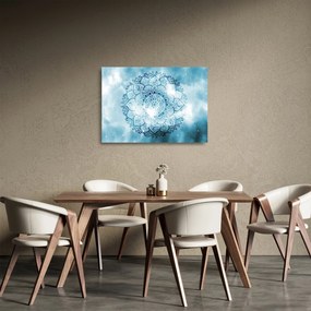 Sklenený obraz - Nebeská mandala (70x50 cm)