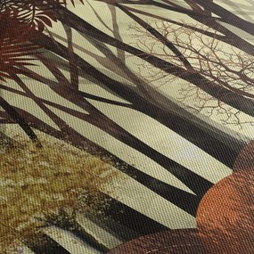 Obraz - Dekoratívne les (s hodinami) (90x30 cm)