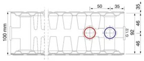 Doskový radiátor Rotheigner Plan 22 500 x 1000 mm 6 prípojok (spodné alebo bočné)