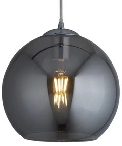 Searchlight 1621SM - Luster na lanku BALL 1xE27/60W/230V strieborná