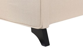 Jednolôžková posteľ 90 cm AMBRE (s roštom) (béžová). Vlastná spoľahlivá doprava až k Vám domov. 1007083