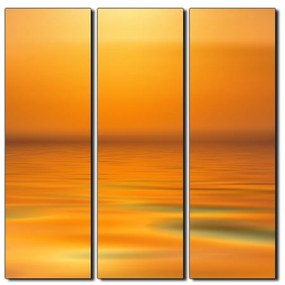 Obraz na plátne - Pokojné more pri západe slnka - štvorec 3280B (75x75 cm)