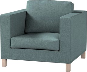 Poťah na kreslo Karlanda, krátky farba produktu modrá látka zapletaná