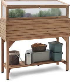 Vyvýšený záhon s nadstavcom na parenisko