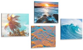 Set obrazov očarujúca morská krajina Varianta: 4x 40x40