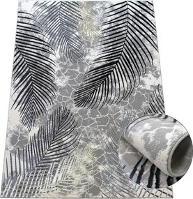 Koberec Esprit 3610 GREY – sivý obdĺžnikový koberec s vzorom Rozmer: 160x220 cm