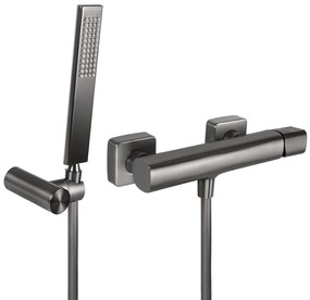 Laveo Tores, sprchová batéria s ručnou bodovou sprchovou súpravou, grafitová, LAV-BVT_941D