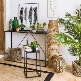 Atmosphera - Stojacia lampa SAND 1xE27/40W/230V buk/vodný hyacint