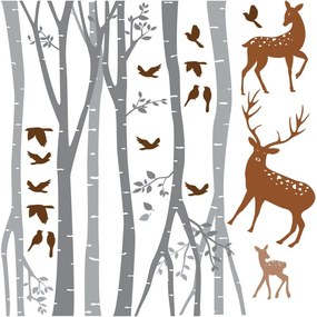 Nástenné detské samolepky Ambiance Magic Forest