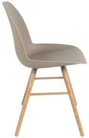 Béžové jedálenské stoličky v súprave 2 ks Albert – Zuiver