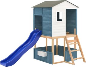 vidaXL Vonkajšia súprava na hranie masívna jedľa