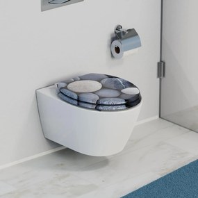 Eisl Sanitär WC sedadlo MDF Soft Close Grey Stones 80130