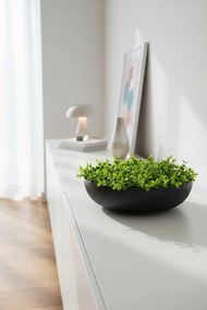 Okrasná miska PLANA, sklolaminát, priemer 34 cm, čierna