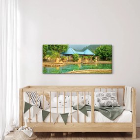 Obraz - Shanghai hotel park (120x50 cm)