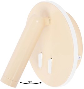 Toolight Toolight, LED nástenné svietidlo 16x14cm, 10W, APP1615-1W, béžová, OSW-06530
