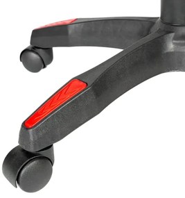 Herná stolička VARR Zolder čierna/červená