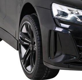 Ramiz Elektrické autíčko Audi RS E-Tron GT pre deti čierne + diaľkové ovládanie + pohon 4x4 + rádio MP3 + LED + EVA