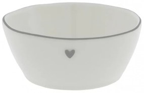 Bowl Sauce with heart in Gray 6.8X9.5X3cm