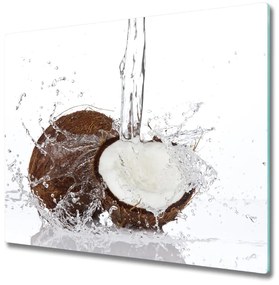 Sklenená doska na krájanie Kokosový orech 60x52 cm