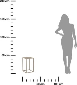 STOJAN NA KVETINÁČ SIMPLE 40X24X24 CM BÉŽOVÁ