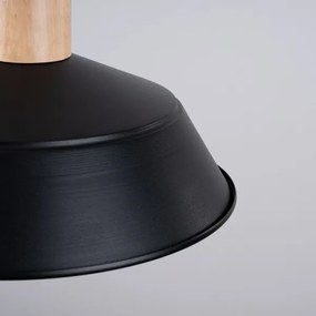 Sollux SL.1322 - Luster na lanku FANO 1xE27/15W/230V pr. 34 cm čierna