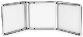 Skladací cateringový stôl 180 x 60 cm biely 3-časťový
