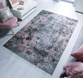 Flair Rugs koberce Kusový koberec Cocktail Wonderlust Grey / Pink - 160x230 cm