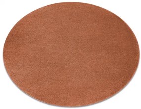 Terracotta okrúhly koberec Softy Rozmer: 120