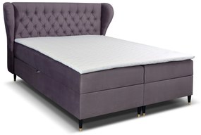 Jednolôžková posteľ Boxspring 120 cm Ortun (fialová). Vlastná spoľahlivá doprava až k Vám domov. 1033263