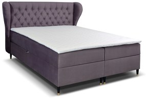 Manželská posteľ Boxspring 140 cm Ortun (fialová). Vlastná spoľahlivá doprava až k Vám domov. 1033264