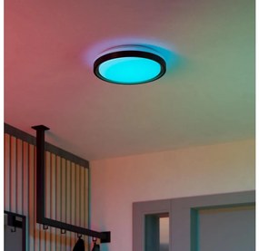 Eglo 300684-LED RGBW stmievateľné stropné svietidlo MALERAMARA-Z LED/14W/230V čierna/zlatá+DO