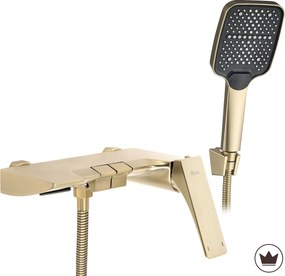 Rea Joe, vaňová batéria s ručnou sprchovou súpravou, zlatá matná, REA-B8992