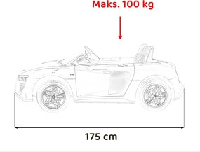 Ramiz Detské autíčko Audi Spyder R8 LIFT modré