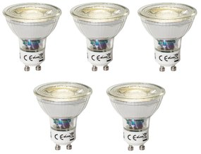 Sada 5 ks GU10 dimbare LED lamp 3W 200 lm 4000K